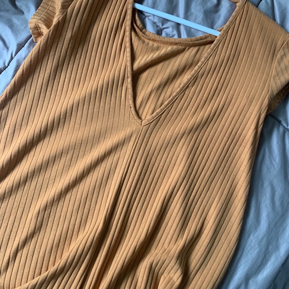 Tan/Burnt Orange Dress